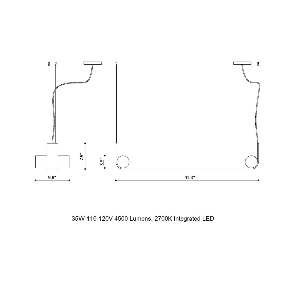 Nastro Linear LED Pendant Light