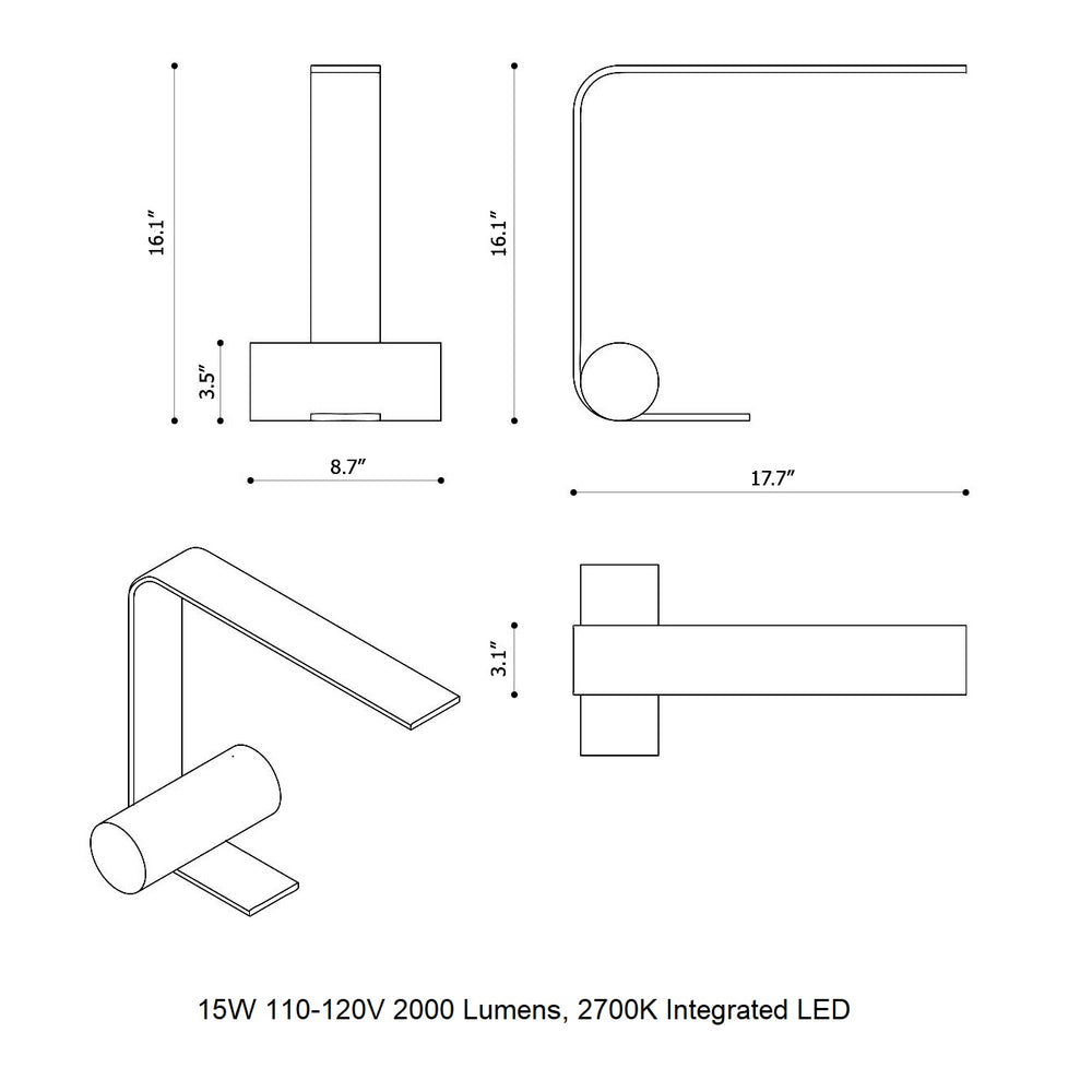Nastro Open LED Table Lamp