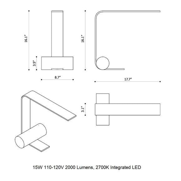 Nastro Open LED Table Lamp