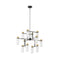 Osman Chandelier  option Clear Glass / Brushed Brass