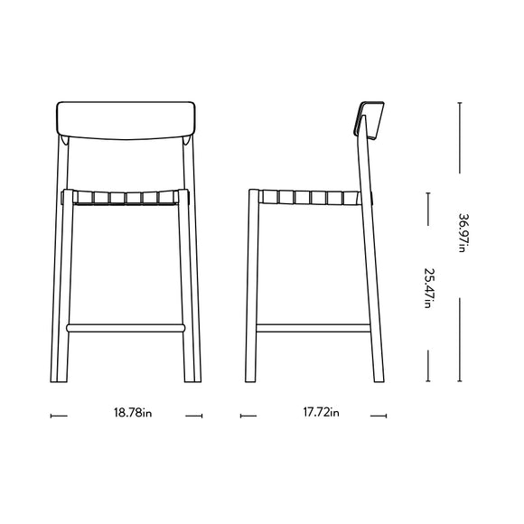 Betty Webbed Stool