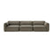 Develius Mellow Modular Sofa  option Barnum 8 Medium Green