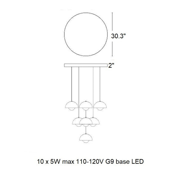 Flowerpot Chandelier