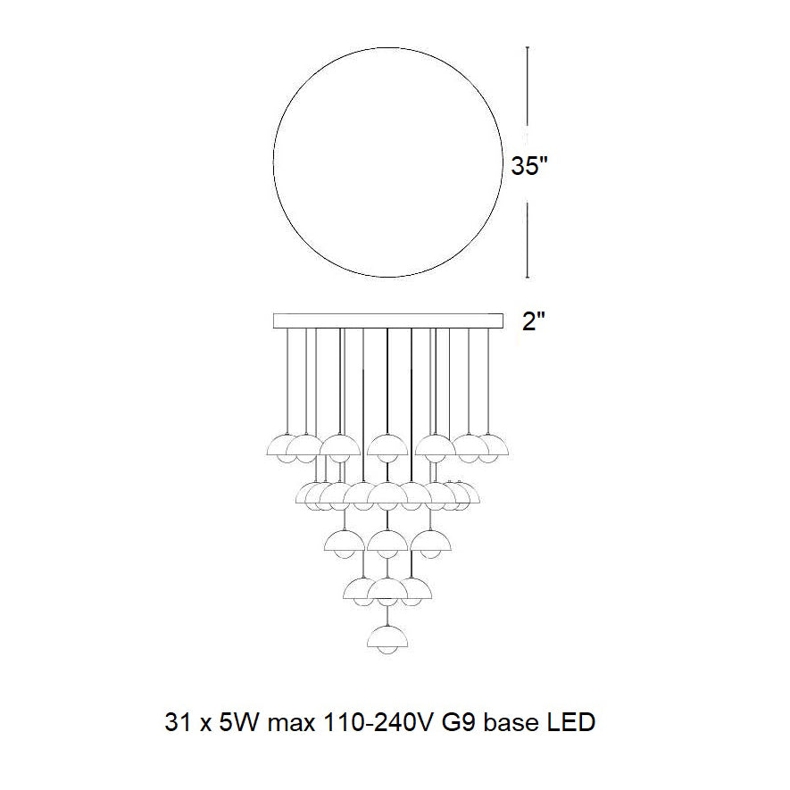Flowerpot Chandelier