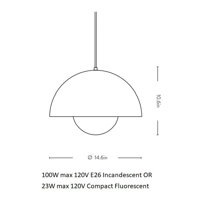Flowerpot Pendant Light