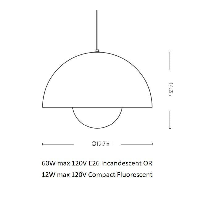 Flowerpot Pendant Light