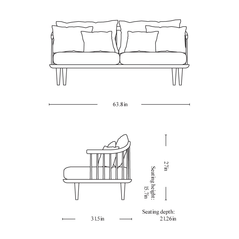 Fly 2-Seater Sofa