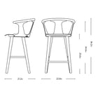 In Between Seat Upholstered Stool