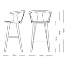 In Between Seat Upholstered Stool