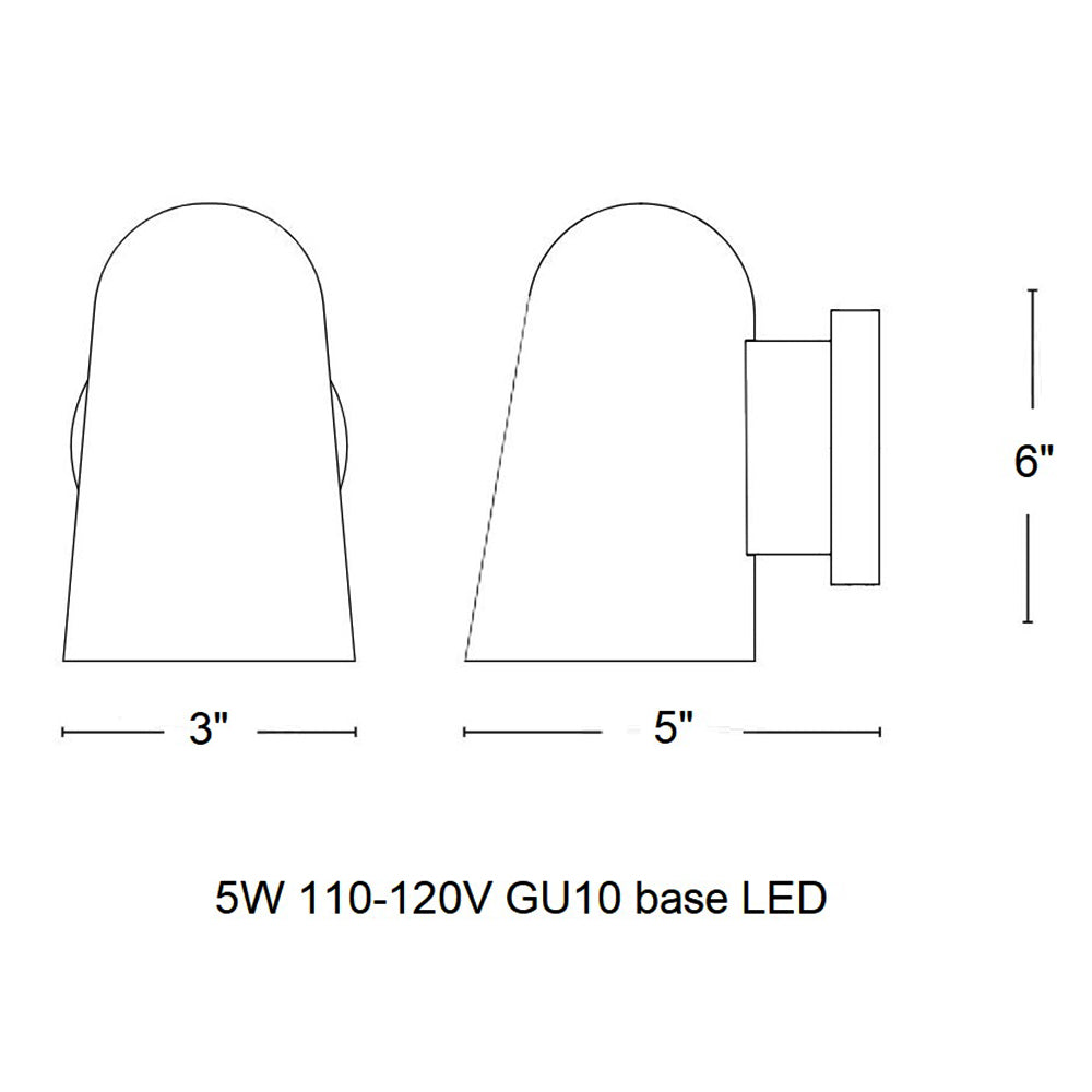 Solid Wall Sconce