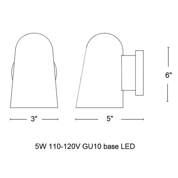 Solid Wall Sconce