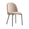 Tuka Chair  option Taupe Cros / Matte Black