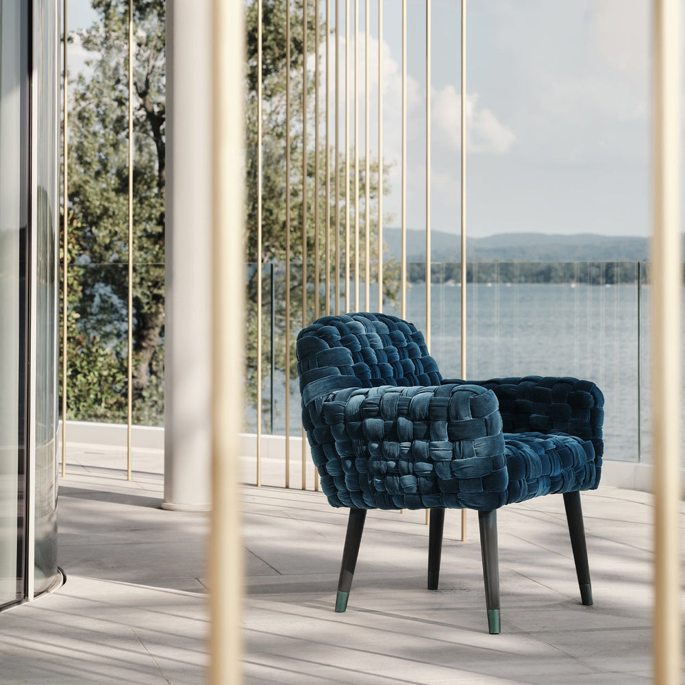 Azul Woven Dining Armchair