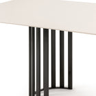 Roma Rectangular Dining Table with Metal Base
