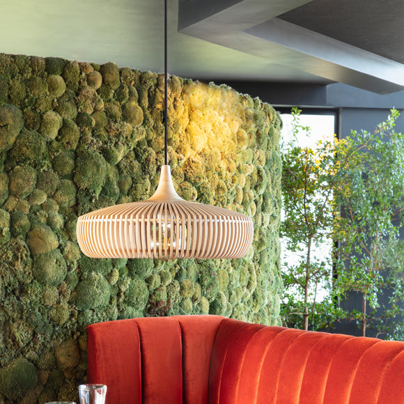 Clava Dine Wood Pendant Light
