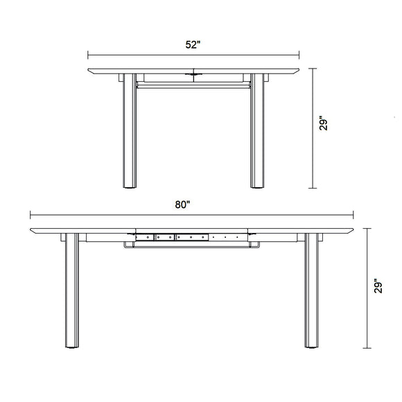 Comfort Circle Extendable Dining Table