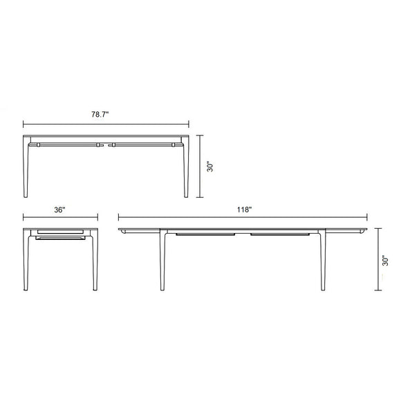 Heart'n'Soul Extendable Dining Table