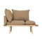 Lounge Around 1.5-Seater Sofa  option Light Oak