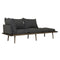 Lounge Around 3-Seater Sofa  option Dark Oak