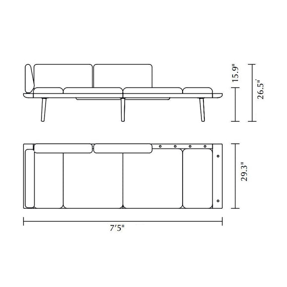 Lounge Around 3-Seater Sofa