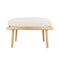 Lounge Around Shuffle Ottoman  option White Sands