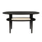 Together Square Coffee Table  option Black Oak