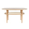 Together Square Coffee Table  option Light Oak
