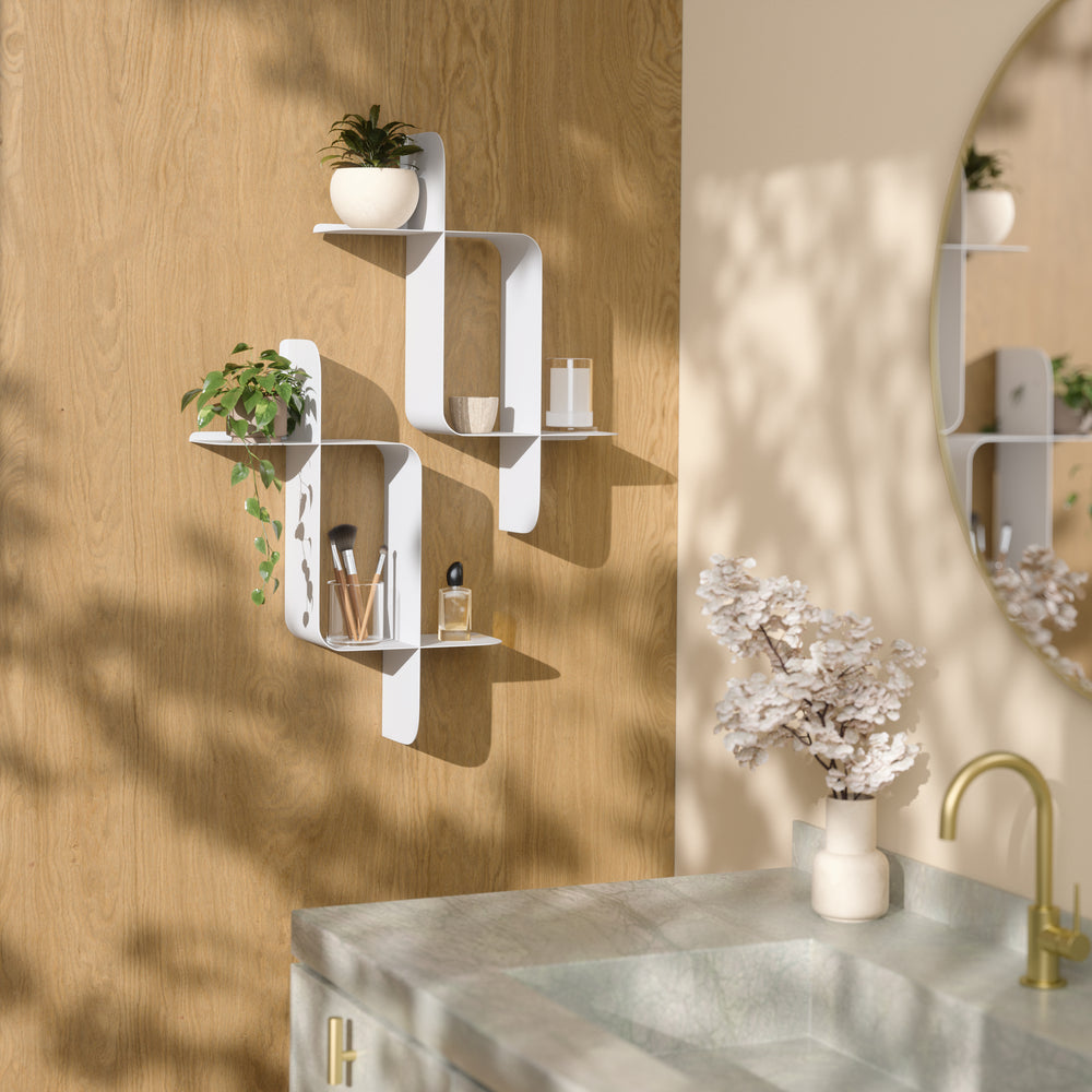 Montage Metal Wall Shelf (Set of 2)