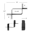 Montage Metal Wall Shelf (Set of 2)