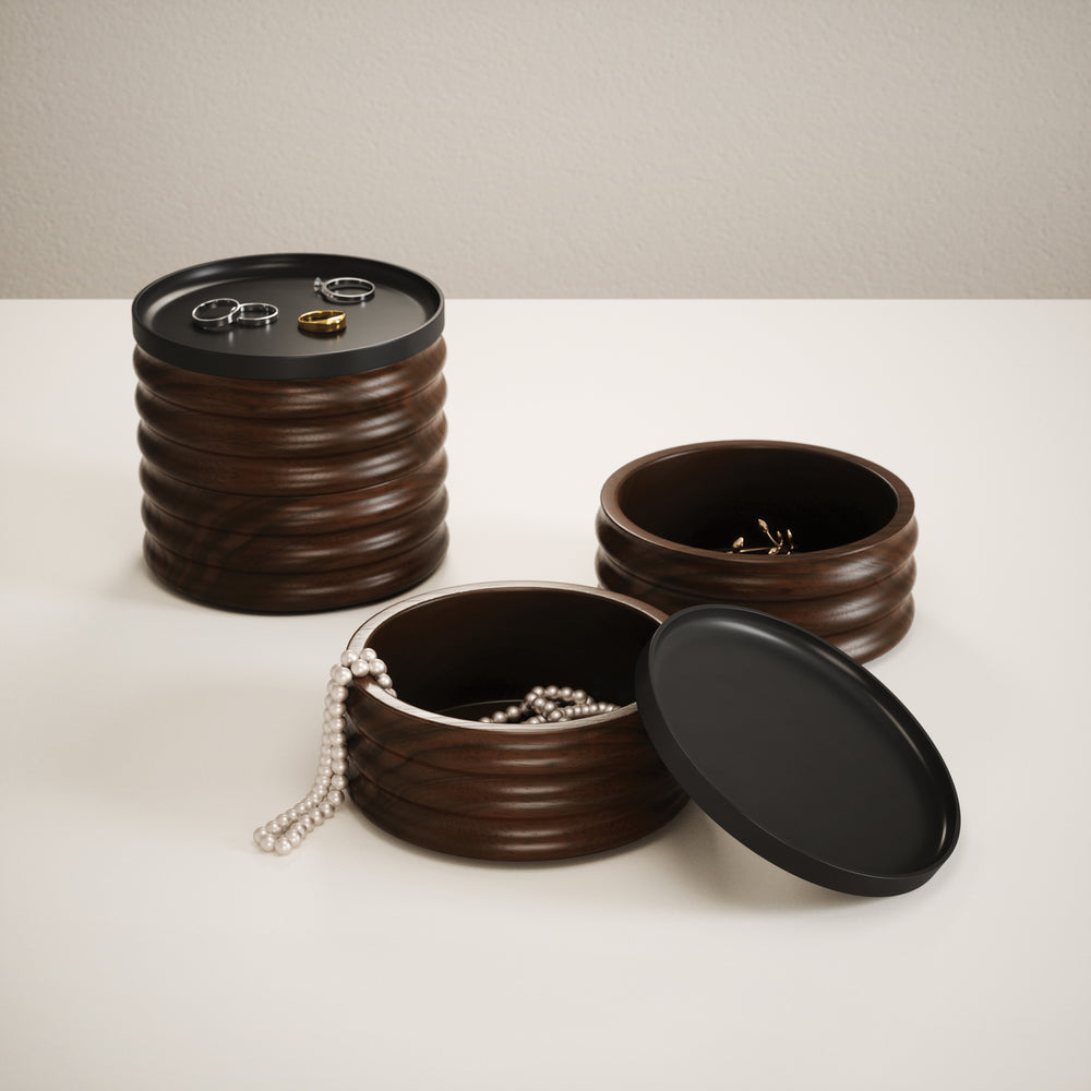 Tesora Wood Storage Box (Set of 2)