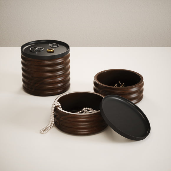 Tesora Wood Storage Box (Set of 2)