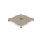 Aurelis Rectangular Umbrella  option Flat Base Grey Beige