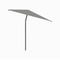 Nata 6' 6.7" Square Umbrella  option Solidum Grey