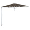 Paraflex Mono 9' 10" Round Umbrella  option Anodized Aluminum Grey