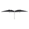 Paraflex Multi 7' 6.6" Square Umbrella  option Colorum Black