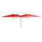 Paraflex Multi 7' 6.6" Square Umbrella  option Colorum Pepper
