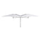 Paraflex Multi 7' 6.6" Square Umbrella  option Solidum Natural