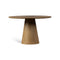 Mona Round Dining Table with Wooden Top  option Domasco