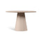 Mona Round Dining Table with Wooden Top  option Nevoa