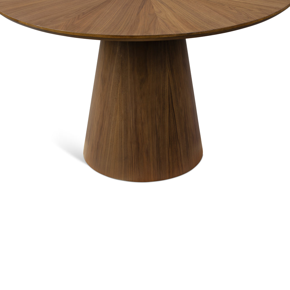 Mona Round Dining Table with Wooden Top