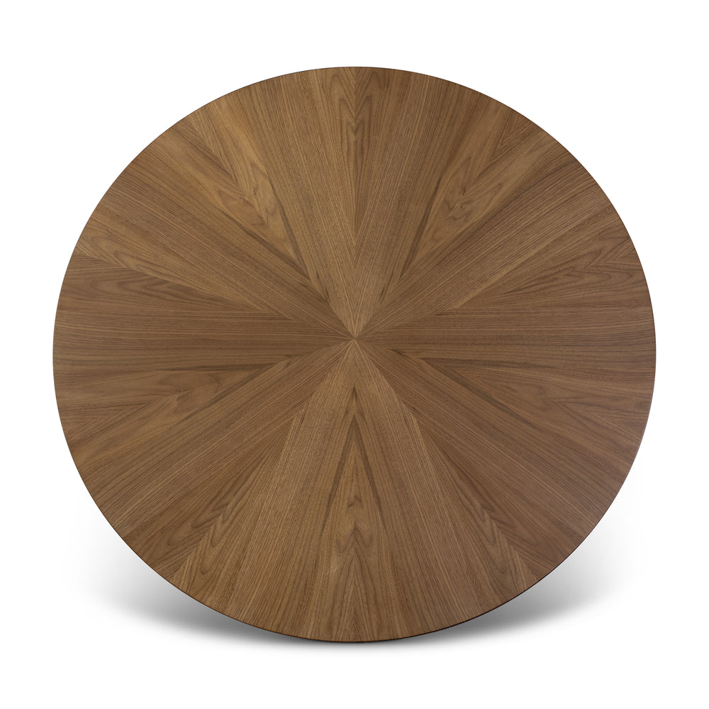Mona Round Dining Table with Wooden Top