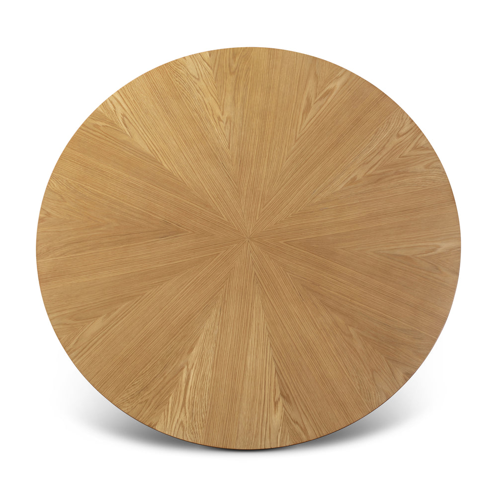 Mona Round Dining Table with Wooden Top