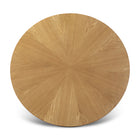 Mona Round Dining Table with Wooden Top