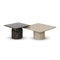 Alessia Nesting Coffee Table (Set of 2)  option Deep Umber Brown / Latte Taupe