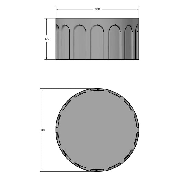 Atlas Outdoor Round Coffee Table