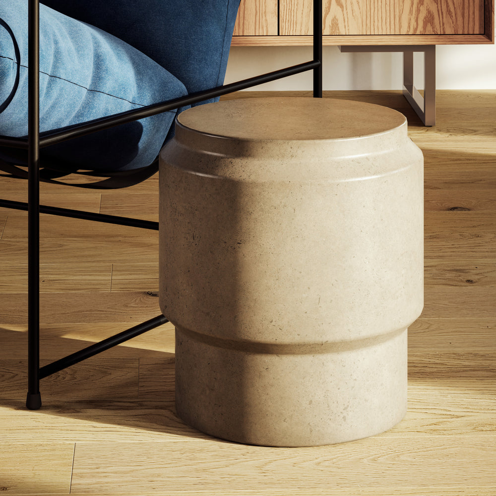 Barrel Outdoor Stool/Side Table