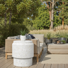 Barrel Outdoor Stool/Side Table