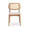 Beth Cane Dining Chair  option Domasco with Natural Cane / Shimmy Cream