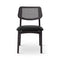 Beth Cane Dining Chair  option Ebano with Ebano Cane / Shimmy Black