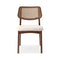 Beth Cane Dining Chair  option Nogal with Nogal Cane / Medley Ivory